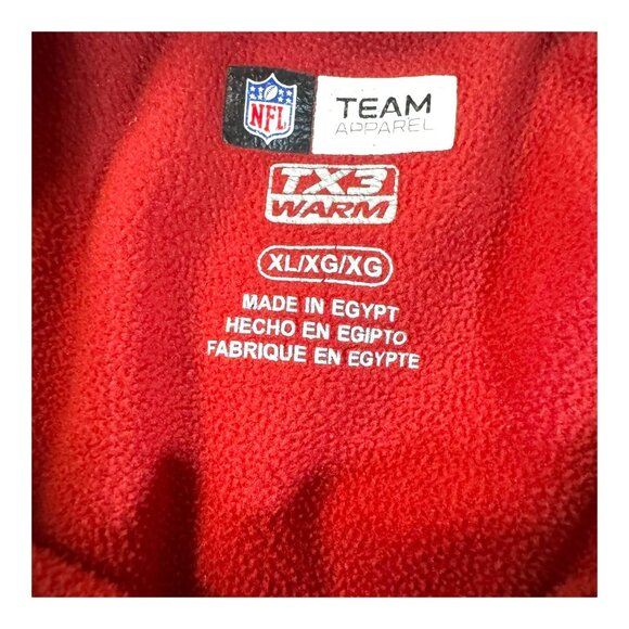 Arizona Cardinals Full Zip Logo Sweatshirt  NFL Team Apparel Hoodie XL Red READ - Picture 5 of 9